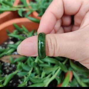 Natural jade Nephrite Ring size 7